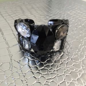 FUN BLACK AND CRYSTAL LOOK HUNKY BRACELET COSTUME
